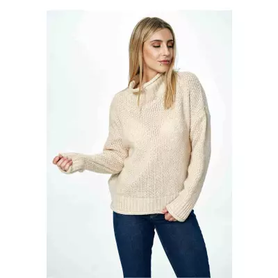 Sweter Damski Model M886 Beige - Figl