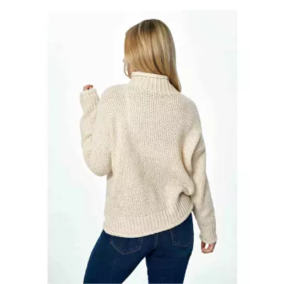 Sweter Damski Model M886 Beige - Figl