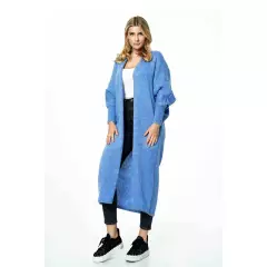 Sweter Kardigan Model M885 Blue - Figl