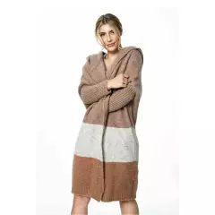 Sweter Kardigan Model M883 Brown - Figl