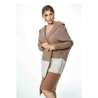 Sweter Kardigan Model M883 Brown - Figl