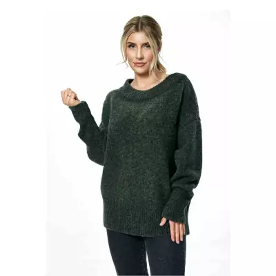 Sweter Damski Model M882 Dark Olive - Figl