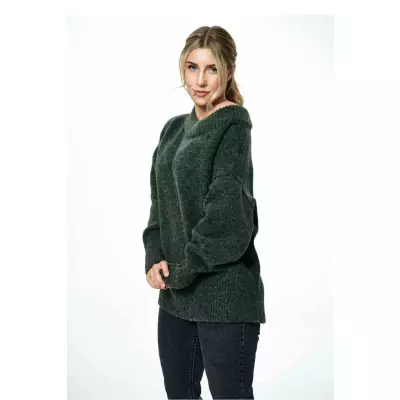 Sweter Damski Model M882 Dark Olive - Figl