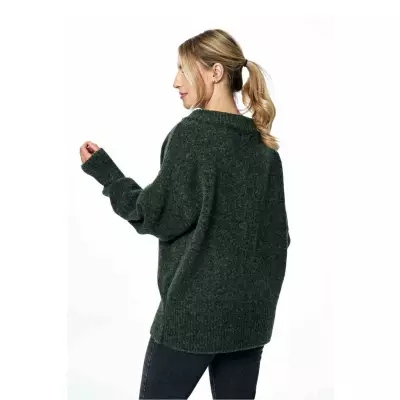 Sweter Damski Model M882 Dark Olive - Figl