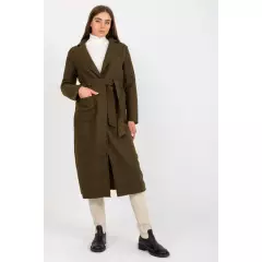 Płaszcz Damski Model TW-PL-BI-5220.63 Khaki - Och Bella