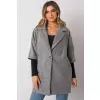 Płaszcz Damski Model CHA-PL-0409.30X Grey - Rue Paris