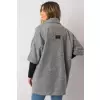 Płaszcz Damski Model CHA-PL-0409.30X Grey - Rue Paris