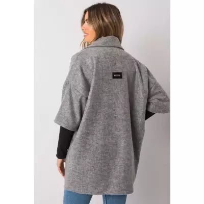 Płaszcz Damski Model CHA-PL-0409.30X Grey - Rue Paris