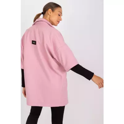 Płaszcz Damski Model CHA-PL-0409.30X Light Pink - Rue Paris