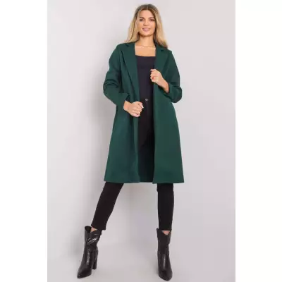 Płaszcz Damski Model CHA-PL-0402.33P Dark Green - Rue Paris