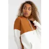 Bluza Damska Model AP-BL-AP-3001.98P Light Brown - Rue Paris