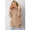 Bluza Damska Model EM-BL-ES-21-528.12X Light Brown - Ex Moda