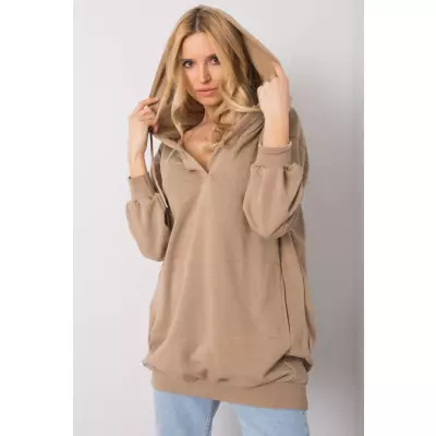 Bluza Damska Model EM-BL-ES-21-528.12X Light Brown - Ex Moda