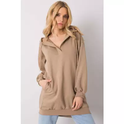 Bluza Damska Model EM-BL-ES-21-528.12X Light Brown - Ex Moda