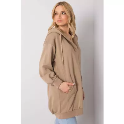 Bluza Damska Model EM-BL-ES-21-528.12X Light Brown - Ex Moda