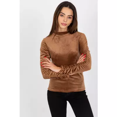 Bluzka Model RP-BZ-8181.45P Brown - Rue Paris