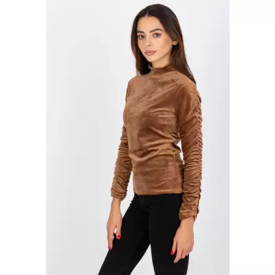 Bluzka Model RP-BZ-8181.45P Brown - Rue Paris