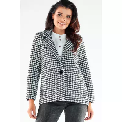 Kurtka Damska Model A545 Houndstooth - awama