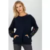 Bluza Damska Model RV-BL-8061.97 Navy - Rue Paris