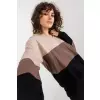 Bluza Damska Model RV-BL-8328.34X Black/Beige - Rue Paris