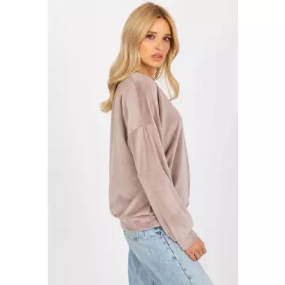 Bluza Damska Model RP-BZ-8188.52P Dark Beige - Rue Paris