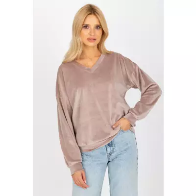 Bluza Damska Model RP-BZ-8188.52P Dark Beige - Rue Paris