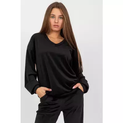 Bluza Damska Model RP-BZ-8188.64P Black - Rue Paris