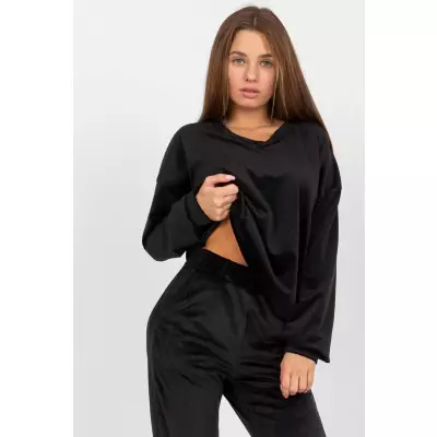 Bluza Damska Model RP-BZ-8188.64P Black - Rue Paris