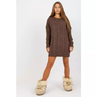 Sweter Damski Model LC-SW-8010.22P Brown - Rue Paris