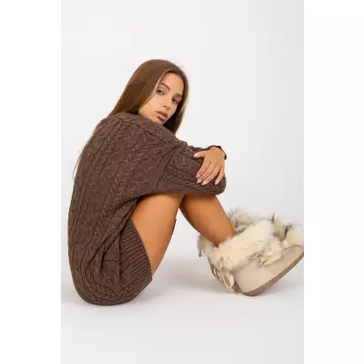 Sweter Damski Model LC-SW-8010.22P Brown - Rue Paris