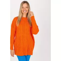 Sweter Damski Model LC-SW-8010.22P Orange - Rue Paris