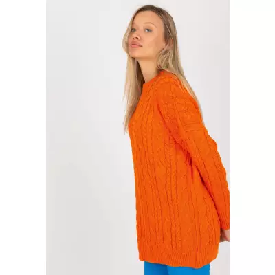 Sweter Damski Model LC-SW-8010.22P Orange - Rue Paris