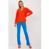 Sweter Kardigan Model LC-SW-0321.06X Orange - Rue Paris