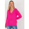 Sweter Kardigan Model LC-SW-0321.06X Fluo Pink - Rue Paris