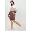 Sukienka Model RV-SK-8382.31 White/Brown - Rue Paris