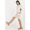 Sukienka Model LO-SK-LK-230.65 White/Beige - Rue Paris