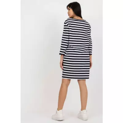 Sukienka Model LO-SK-LK-230.34X White/Navy - Rue Paris