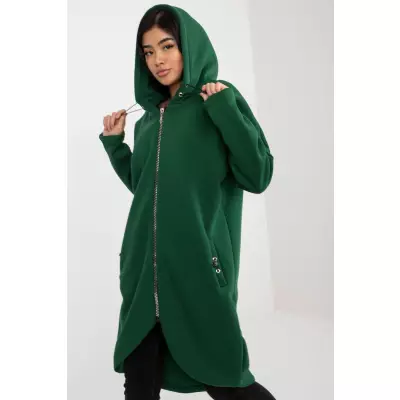 Bluza Damska Model RV-BL-4858-1.99P Dark Green - Rue Paris