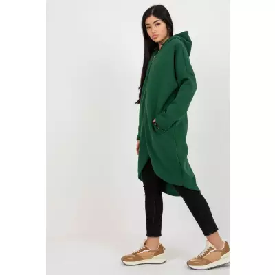 Bluza Damska Model RV-BL-4858-1.99P Dark Green - Rue Paris