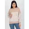 Bluza Damska Model LO-BL-DY-28.01 White/Beige - Rue Paris