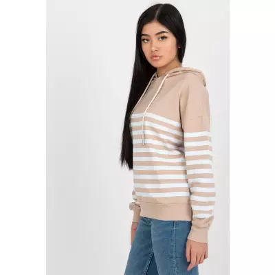 Bluza Damska Model LO-BL-DY-28.01 White/Beige - Rue Paris