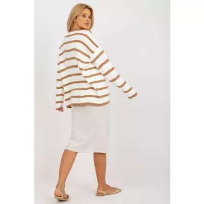 Sweter Damski Model LC-SW-2212.97P Light Brown - Rue Paris