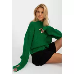 Sweter Damski Model LC-SW-0373.95P Green - Rue Paris