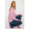 Sweter Damski Model LC-SW-6006.22 White/Pink - Rue Paris