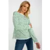 Sweter Damski Model LC-SW-6006.22 White/Green - Rue Paris