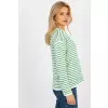 Sweter Damski Model LC-SW-6006.22 White/Green - Rue Paris