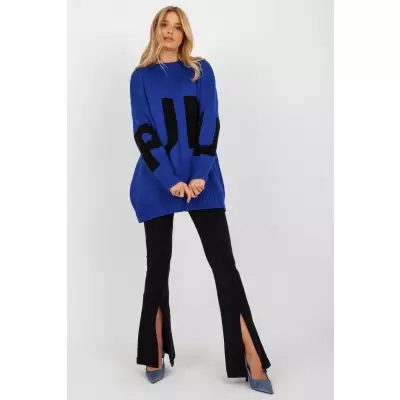 Sweter Damski Model LC-SW-8050.95P Cobalt - Rue Paris