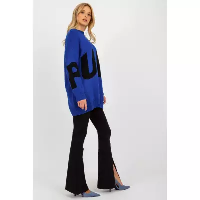 Sweter Damski Model LC-SW-8050.95P Cobalt - Rue Paris