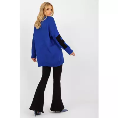 Sweter Damski Model LC-SW-8050.95P Cobalt - Rue Paris