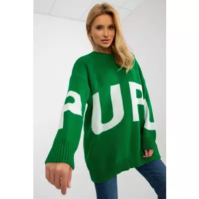 Sweter Damski Model LC-SW-8050.95P Green - Rue Paris